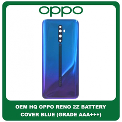 OEM HQ Oppo Reno 2Z , Reno2Z (PCKM70, PCKT00, PCKM00, CPH1945, CPH1951, PCKM80) Rear Back Battery Cover &Pi;ί&sigma;&omega; &Kappa;ά&lambda;&upsilon;&mu;&mu;&alpha; &Kappa;&alpha;&pi;ά&kappa;&iota; &Mu;&pi;&alpha;&tau;&alpha;&rho;ί&alpha;&sigmaf; Blue &Mu;&pi;&lambda;&epsilon; (Grade AAA+++)