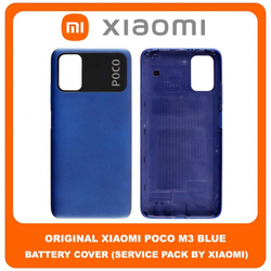 Original &Gamma;&nu;ή&sigma;&iota;&omicron; Xiaomi Poco M3 , PocoM3 (M2010J19CG, M2010J19CIY) Rear Back Battery Cover &Pi;ί&sigma;&omega; &Kappa;ά&lambda;&upsilon;&mu;&mu;&alpha; &Kappa;&alpha;&pi;ά&kappa;&iota; &Mu;&pi;&alpha;&tau;&alpha;&rho;ί&alpha;&sigmaf; Blue &Mu;&pi;&lambda;&epsilon; (Service Pack By Xiaomi)