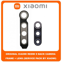 Original &Gamma;&nu;ή&sigma;&iota;&omicron; Xiaomi Redmi 9 Redmi9 (M2004J19G, M2004J19C) Rear Back Camera Frame &Pi;ί&sigma;&omega; &Pi;&lambda;&alpha;ί&sigma;&iota;&omicron; &Kappa;ά&mu;&epsilon;&rho;&alpha;&sigmaf; + Lens &Tau;&zeta;&alpha;&mu;ά&kappa;&iota; &Kappa;ά&mu;&epsilon;&rho;&alpha;&sigmaf; (Service Pack By Xiaomi)