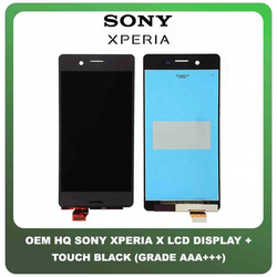 OEM HQ Sony Xperia  X , XperiaX (F5121, F5122) IPS LCD Display Screen Assembly &Omicron;&theta;ό&nu;&eta; + Touch Screen Digitizer &Mu;&eta;&chi;&alpha;&nu;&iota;&sigma;&mu;ό&sigmaf; &Alpha;&phi;ή&sigmaf; Black &Mu;&alpha;ύ&rho;&omicron; (Grade AAA+++)