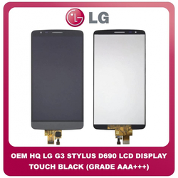 OEM HQ LG G3 Stylus D690N, LG D690 (D690, D693&Nu;) IPS LCD Display Assembly Screen &Omicron;&theta;ό&nu;&eta; + Touch Screen Digitizer &Mu;&eta;&chi;&alpha;&nu;&iota;&sigma;&mu;ό&sigmaf; &Alpha;&phi;ή&sigmaf; Black &Mu;&alpha;ύ&rho;&omicron; (Grade AAA+++)
