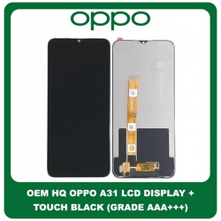 OEM HQ Oppo A31 A 31 (CPH2015, CPH2073, CPH2081, CPH2029, CPH2031) IPS LCD Display Assembly Screen &Omicron;&theta;ό&nu;&eta; + Touch Screen Digitizer &Mu;&eta;&chi;&alpha;&nu;&iota;&sigma;&mu;ό&sigmaf; &Alpha;&phi;ή&sigmaf; Black &Mu;&alpha;ύ&rho;&omicron; (Grade AAA+++)