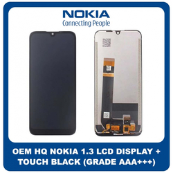 OEM HQ Nokia 1.3 Nokia1.3 (TA-1216, TA-1205) IPS LCD Display Screen Assembly &Omicron;&theta;ό&nu;&eta; + Touch Screen Digitizer &Mu;&eta;&chi;&alpha;&nu;&iota;&sigma;&mu;ό&sigmaf; &Alpha;&phi;ή&sigmaf; Black &Mu;&alpha;ύ&rho;&omicron; (Grade AAA+++)