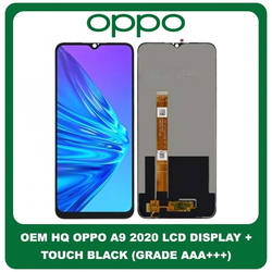 OEM HQ Oppo A9 2020 (PCAM10, CPH1938) IPS LCD Display Assembly Screen &Omicron;&theta;ό&nu;&eta; + Touch Screen Digitizer &Mu;&eta;&chi;&alpha;&nu;&iota;&sigma;&mu;ό&sigmaf; &Alpha;&phi;ή&sigmaf; Black &Mu;&alpha;ύ&rho;&omicron; (Grade AAA+++)