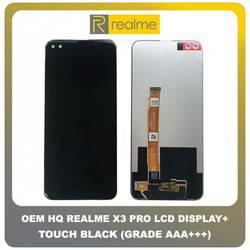 OEM HQ Realme X3 , RealmeX3 (RMX2142, RMX2081, RMX2085) IPS LCD Display Assembly Screen &Omicron;&theta;ό&nu;&eta; + Touch Screen DIgitizer &Mu;&eta;&chi;&alpha;&nu;&iota;&sigma;&mu;ό&sigmaf; &Alpha;&phi;ή&sigmaf; Black &Mu;&alpha;ύ&rho;&omicron; (Grade AAA+++)
