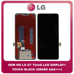 OEM HQ LG G7 ThinQ G710 (G710EM, G710PM, G710VMP, G710ULM, G710EMW, G710EAW 128/6, G710AWM, G710N) IPS LCD Display Assembly Screen &Omicron;&theta;ό&nu;&eta; + Touch Screen Digitizer &Mu;&eta;&chi;&alpha;&nu;&iota;&sigma;&mu;ό&sigmaf; &Alpha;&phi;ή&sigmaf; Black &Mu;&alpha;ύ&rho;&omicron; (Grade AAA+++)