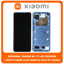 &Gamma;&nu;ή&sigma;&iota;&omicron; Original Xiaomi Mi 11 , Mi11 (M2011K2C, M2011K2G) LCD Display Assembly Screen &Omicron;&theta;ό&nu;&eta; + Touch Screen Digitizer &Mu;&eta;&chi;&alpha;&nu;&iota;&sigma;&mu;ό&sigmaf; &Alpha;&phi;ή&sigmaf; + Frame Bezel &Pi;&lambda;&alpha;ί&sigma;&iota;&omicron; Blue &Mu;&pi;&lambda;&epsilon; 56000500K200 (Service Pack By Xiaomi)