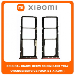 Original &Gamma;&nu;ή&sigma;&iota;&omicron; Xiaomi Redmi 9C Redmi9C (M2006C3MG, M2006C3MT) SIM Tray Cover Assy + Micro SD Tray Slot &Upsilon;&pi;&omicron;&delta;&omicron;&chi;έ&alpha;&sigmaf; &Beta;ά&sigma;&eta; &Theta;ή&kappa;&eta; &Kappa;ά&rho;&tau;&alpha;&sigmaf; SIM &Kappa;ά&lambda;&upsilon;&mu;&mu;&alpha; Orange &Pi;&omicron;&rho;&tau;&omicron;&kappa;&alpha;&lambda;ί (Service Pack By Xiaomi)