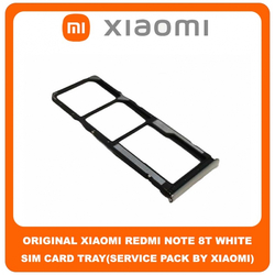 Original &Gamma;&nu;ή&sigma;&iota;&omicron; Xiaomi Redmi Note 8T Note8T (M1908C3XG) SIM Tray Cover Assy + Micro SD Tray Slot &Upsilon;&pi;&omicron;&delta;&omicron;&chi;έ&alpha;&sigmaf; &Beta;ά&sigma;&eta; &Theta;ή&kappa;&eta; &Kappa;ά&rho;&tau;&alpha;&sigmaf; SIM &Kappa;ά&lambda;&upsilon;&mu;&mu;&alpha; Ά&sigma;&pi;&rho;&omicron; White (Service Pack By Xiaomi)
