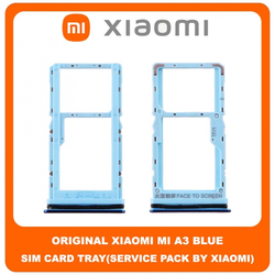 Original &Gamma;&nu;ή&sigma;&iota;&omicron; Xiaomi Mi A3 MiA3 (M1906F9SH, M1906F9SI) SIM Tray Cover Assy + Micro SD Tray Slot &Upsilon;&pi;&omicron;&delta;&omicron;&chi;έ&alpha;&sigmaf; &Beta;ά&sigma;&eta; &Theta;ή&kappa;&eta; &Kappa;ά&rho;&tau;&alpha;&sigmaf; SIM &Kappa;ά&lambda;&upsilon;&mu;&mu;&alpha; Blue &Mu;&pi;&lambda;&epsilon; (Service Pack By Xiaomi)