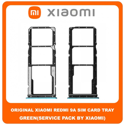 Original &Gamma;&nu;ή&sigma;&iota;&omicron; Xiaomi Redmi 9A Redmi9A (M2006C3LG, M2006C3LI, M2006C3LC, M2004C3L) SIM Tray Cover Assy + Micro SD Tray Slot &Upsilon;&pi;&omicron;&delta;&omicron;&chi;έ&alpha;&sigmaf; &Beta;ά&sigma;&eta; &Theta;ή&kappa;&eta; &Kappa;ά&rho;&tau;&alpha;&sigmaf; SIM &Kappa;ά&lambda;&upsilon;&mu;&mu;&alpha; Green &Pi;&rho;ά&sigma;&iota;&nu;&omicron; (Service Pack By Xiaomi)