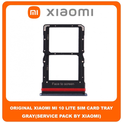 Original &Gamma;&nu;ή&sigma;&iota;&omicron; Xiaomi Mi 10 Lite Mi10 Lite (M2002J9G) SIM Tray Cover Assy + Micro SD Tray Slot &Upsilon;&pi;&omicron;&delta;&omicron;&chi;έ&alpha;&sigmaf; &Beta;ά&sigma;&eta; &Theta;ή&kappa;&eta; &Kappa;ά&rho;&tau;&alpha;&sigmaf; SIM &Kappa;ά&lambda;&upsilon;&mu;&mu;&alpha; Gray &Gamma;&kappa;&rho;&iota; (Service Pack By Xiaomi)
