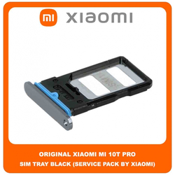 Original &Gamma;&nu;ή&sigma;&iota;&omicron; Xiaomi Mi 10T 5G (M2007J3SY), Mi10T Pro (M2007J3SG, M2007J3SP, M2007J3SI) SIM Card Tray Cover Assy + Micro SD Tray Slot &Upsilon;&pi;&omicron;&delta;&omicron;&chi;έ&alpha;&sigmaf; &Beta;ά&sigma;&eta; &Theta;ή&kappa;&eta; &Kappa;ά&rho;&tau;&alpha;&sigmaf; SIM &Kappa;ά&lambda;&upsilon;&mu;&mu;&alpha; &Mu;&alpha;ύ&rho;&omicron; Black (Service Pack By Xiaomi)