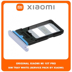 Original &Gamma;&nu;ή&sigma;&iota;&omicron; Xiaomi Mi 10T 5G (M2007J3SY) , Mi10T Pro (M2007J3SG, M2007J3SP, M2007J3SI) SIM Card Tray Cover Assy + Micro SD Tray Slot &Upsilon;&pi;&omicron;&delta;&omicron;&chi;έ&alpha;&sigmaf; &Beta;ά&sigma;&eta; &Theta;ή&kappa;&eta; &Kappa;ά&rho;&tau;&alpha;&sigmaf; SIM &Kappa;ά&lambda;&upsilon;&mu;&mu;&alpha; White Ά&sigma;&pi;&rho;&omicron; (Service Pack By Xiaomi)