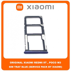 Original &Gamma;&nu;ή&sigma;&iota;&omicron; Xiaomi Redmi 9T , Redmi9T (J19S, M2010J19SG, M2010J19SY) Poco M3 , PocoM3 (M2010J19CG, M2010J19CI) SIM Card Tray Cover Assy + Micro SD Tray Slot &Upsilon;&pi;&omicron;&delta;&omicron;&chi;έ&alpha;&sigmaf; &Beta;ά&sigma;&eta; &Theta;ή&kappa;&eta; &Kappa;ά&rho;&tau;&alpha;&sigmaf; SIM &Kappa;ά&lambda;&upsilon;&mu;&mu;&alpha; Blue &Mu;&pi;&lambda;&epsilon; (Service Pack By Xiaomi)