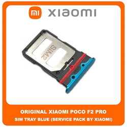 Original &Gamma;&nu;ή&sigma;&iota;&omicron; Xiaomi Poco F2 Pro , PocoF2 Pro (M2004J11G) SIM Card Tray Cover Assy + Micro SD Tray Slot &Upsilon;&pi;&omicron;&delta;&omicron;&chi;έ&alpha;&sigmaf; &Beta;ά&sigma;&eta; &Theta;ή&kappa;&eta; &Kappa;ά&rho;&tau;&alpha;&sigmaf; SIM &Kappa;ά&lambda;&upsilon;&mu;&mu;&alpha; Blue &Mu;&pi;&lambda;&epsilon; (Service Pack By Xiaomi)