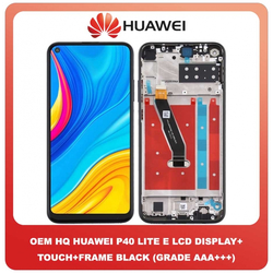 OEM HQ &Sigma;&upsilon;&mu;&beta;&alpha;&tau;ό Huawei P40 Lite E (ART-L28 ART-L29), LTPS IPS LCD Display Assembly &Omicron;&theta;ό&nu;&eta; + Touch Screen Digitizer &Mu;&eta;&chi;&alpha;&nu;&iota;&sigma;&mu;ό&sigmaf; &Alpha;&phi;ή&sigmaf; + Frame &Pi;&lambda;&alpha;ί&sigma;&iota;&omicron; Black (Grade AAA+++)