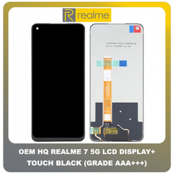 HQ OEM Realme 7 5G, (RMX2111), Narzo 30 Pro 5G (RMX2117) IPS LCD Display Assembly Screen &Omicron;&theta;ό&nu;&eta; + Touch Screen DIgitizer &Mu;&eta;&chi;&alpha;&nu;&iota;&sigma;&mu;ό&sigmaf; &Alpha;&phi;ή&sigmaf; Black &Mu;&alpha;ύ&rho;&omicron; (Grade AAA+++)