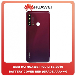 OEM HQ Huawei P20 Lite 2019 (GLK-L21) Rear Back Battery Cover &Pi;ί&sigma;&omega; &Kappa;ά&lambda;&upsilon;&mu;&mu;&alpha; &Kappa;&alpha;&pi;ά&kappa;&iota; &Pi;&lambda;ά&tau;&eta; &Mu;&pi;&alpha;&tau;&alpha;&rho;ί&alpha;&sigmaf; + Camera Lens &Tau;&zeta;&alpha;&mu;ά&kappa;&iota; &Kappa;ά&mu;&epsilon;&rho;&alpha;&sigmaf; Red &Kappa;ό&kappa;&kappa;&iota;&nu;&omicron; (Premium A+)