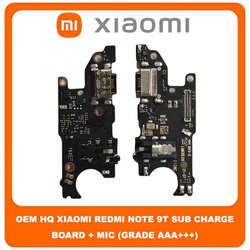 OEM HQ Xiaomi Redmi Note 9T , Note9T (M2007J22G, J22) &Kappa;&alpha;&lambda;&omega;&delta;&iota;&omicron;&tau;&alpha;&iota;&nu;ί&alpha; &Phi;ό&rho;&tau;&iota;&sigma;&eta;&sigmaf; SUB Charging Board (Charge Connector Dock Flex) + Mic &Mu;&iota;&kappa;&rho;ό&phi;&omega;&nu;&omicron; (Grade AAA+++)