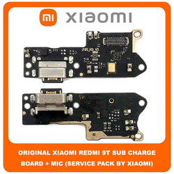 Original &Gamma;&nu;ή&sigma;&iota;&omicron; Xiaomi Redmi 9T , Redmi9T (J19S, M2010J19SG, M2010J19SY) &Kappa;&alpha;&lambda;&omega;&delta;&iota;&omicron;&tau;&alpha;&iota;&nu;ί&alpha; &Phi;ό&rho;&tau;&iota;&sigma;&eta;&sigmaf; SUB Charging Board (Charge Connector Dock Flex) + Mic &Mu;&iota;&kappa;&rho;ό&phi;&omega;&nu;&omicron; (Service Pack By Xiaomi)