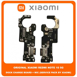 Original &Gamma;&nu;ή&sigma;&iota;&omicron; Xiaomi Redmi Note 10 5G , Redmi Note10 5G (M2103K19G) &Kappa;&alpha;&lambda;&omega;&delta;&iota;&omicron;&tau;&alpha;&iota;&nu;ί&alpha; &Phi;ό&rho;&tau;&iota;&sigma;&eta;&sigmaf; SUB Charging Board (Charge Connector Dock Flex) + Mic &Mu;&iota;&kappa;&rho;ό&phi;&omega;&nu;&omicron; (Service Pack By Xiaomi)
