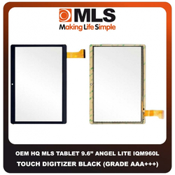 OEM HQ Tablet MLS Angel Lite 9.6'' iQM960L Touch Screen Digitizer &Mu;&eta;&chi;&alpha;&nu;&iota;&sigma;&mu;ό&sigmaf; &Alpha;&phi;ή&sigmaf; Black &Mu;&alpha;ύ&rho;&omicron; (Grade AAA+++)
