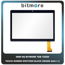 OEM HQ Bitmore Tab 1022H Touch Screen Digitizer &Mu;&eta;&chi;&alpha;&nu;&iota;&sigma;&mu;ό&sigmaf; &Alpha;&phi;ή&sigmaf; Black &Mu;&alpha;ύ&rho;&omicron; (Grade AAA+++)