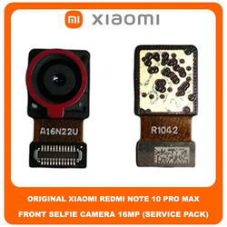 Original &Gamma;&nu;ή&sigma;&iota;&omicron; Xiaomi Redmi Note 10 Pro Max, Note10 Pro Max (M2101K6I) Front Selfie Camera Module Flex &Mu;&pi;&rho;&omicron;&sigma;&tau;ά &Kappa;ά&mu;&epsilon;&rho;&alpha; 16 MP f/2.5 Wide (Service Pack By Xiaomi)