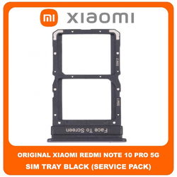 Original &Gamma;&nu;ή&sigma;&iota;&omicron; Xiaomi Redmi Note 10 Pro 5G CN , Note10 Pro 5G CN (China Version) SIM Card Tray Cover Assy + Micro SD Tray Slot &Upsilon;&pi;&omicron;&delta;&omicron;&chi;έ&alpha;&sigmaf; &Beta;ά&sigma;&eta; &Theta;ή&kappa;&eta; &Kappa;ά&rho;&tau;&alpha;&sigmaf; SIM &Kappa;ά&lambda;&upsilon;&mu;&mu;&alpha; Black &Mu;&alpha;ύ&rho;&omicron; (Service Pack By Xiaomi)