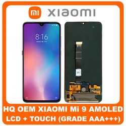HQ OEM Xiaomi Mi 9 Mi9 (M1902F1G) Amoled Oled LCD Display Screen &Omicron;&theta;ό&nu;&eta; + Touch Screen Digitizer &Mu;&eta;&chi;&alpha;&nu;&iota;&sigma;&mu;ό&sigmaf; &Alpha;&phi;ή&sigmaf; Black (Grade AAA+++)