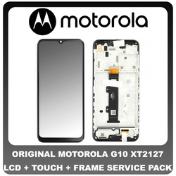 &Gamma;&nu;ή&sigma;&iota;&omicron; Original Motorola MOTO G10 (XT2127) Lcd Display Screen &Omicron;&theta;ό&nu;&eta; + Touch Screen Digitizer &Mu;&eta;&chi;&alpha;&nu;&iota;&sigma;&mu;ό&sigmaf; &Alpha;&phi;ή&sigmaf; + Frame &Pi;&lambda;&alpha;&sigma;&iota;&omicron; Black 5D18C18090 (Service Pack By Motorola)