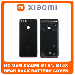 HQ OEM &Sigma;&upsilon;&mu;&beta;&alpha;&tau;ό &Gamma;&iota;&alpha; Xiaomi &Mu;i A1, Mi 5x (MDG2, MDI2) Rear Back Battery Cover &Pi;ί&sigma;&omega; &Kappa;ά&lambda;&upsilon;&mu;&mu;&alpha; &Kappa;&alpha;&pi;ά&kappa;&iota; &Mu;&pi;&alpha;&tau;&alpha;&rho;ί&alpha;&sigmaf; Black &Mu;&alpha;ύ&rho;&omicron; (Grade AAA+++)