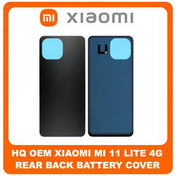 HQ OEM &Sigma;&upsilon;&mu;&beta;&alpha;&tau;ό &Gamma;&iota;&alpha; Xiaomi Mi 11 Lite 4G (M2101K9AG, M2101K9AI) Rear Back Battery Cover &Pi;ί&sigma;&omega; &Kappa;ά&lambda;&upsilon;&mu;&mu;&alpha; &Kappa;&alpha;&pi;ά&kappa;&iota; &Mu;&pi;&alpha;&tau;&alpha;&rho;ί&alpha;&sigmaf; Black &Mu;&alpha;ύ&rho;&omicron; (Grade AAA+++)
