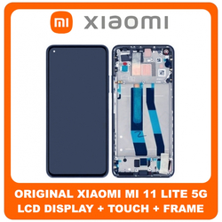 &Gamma;&nu;ή&sigma;&iota;&alpha; Original Xiaomi Mi 11 Lite 4G (M2101K9AG), Mi 11 Lite 5G (M2101K9G), LCD Display Assembly Screen &Omicron;&theta;ό&nu;&eta; + Touch Screen Digitizer &Mu;&eta;&chi;&alpha;&nu;&iota;&sigma;&mu;ό&sigmaf; &Alpha;&phi;ή&sigmaf; + Frame Bezel &Pi;&lambda;&alpha;ί&sigma;&iota;&omicron; Black &Mu;&alpha;ύ&rho;&omicron; 56000200K900 (Service Pack By Xiaomi)