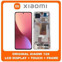 &Gamma;&nu;ή&sigma;&iota;&alpha; Original Xiaomi 12X 5G (2112123AC,2112123AG) / 12S 5G (2206123SC) / 12 5G (2201123G,2201123C)​ AMOLED LCD Display Screen Assembly &Omicron;&theta;ό&nu;&eta; + Touch Screen Digitizer &Mu;&eta;&chi;&alpha;&nu;&iota;&sigma;&mu;ό&sigmaf; &Alpha;&phi;ή&sigmaf; + Frame Bezel &Pi;&lambda;&alpha;ί&sigma;&iota;&omicron; &Sigma;&alpha;&sigma;ί Purple &Mu;&omega;&beta; 5600050L3A00 (Service Pack By Xiaomi)