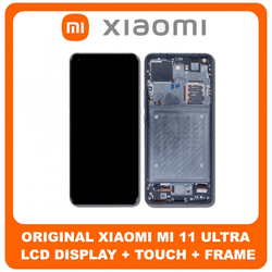 &Gamma;&nu;ή&sigma;&iota;&alpha; Original Xiaomi Mi 11 ULTRA, Mi11 ULTRA (M2102K1G, M2102K1C) AMOLED LCD Display Screen Assembly &Omicron;&theta;ό&nu;&eta; + Touch Screen Digitizer &Mu;&eta;&chi;&alpha;&nu;&iota;&sigma;&mu;ό&sigmaf; &Alpha;&phi;ή&sigmaf; + Frame Bezel &Pi;&lambda;&alpha;ί&sigma;&iota;&omicron; &Sigma;&alpha;&sigma;ί Black &Mu;&alpha;ύ&rho;&omicron; 56000300K100 (Service Pack By Xiaomi)
