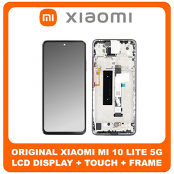 &Gamma;&nu;ή&sigma;&iota;&alpha; Original Xiaomi Mi 10T Lite 5G, Mi10T Lite 5G (M2007J17G) IPS LCD Display Screen Assembly &Omicron;&theta;ό&nu;&eta; + Touch Screen Digitizer &Mu;&eta;&chi;&alpha;&nu;&iota;&sigma;&mu;ό&sigmaf; &Alpha;&phi;ή&sigmaf; + Frame Bezel &Pi;&lambda;&alpha;ί&sigma;&iota;&omicron; &Sigma;&alpha;&sigma;ί Atlantic Blue &Mu;&pi;&lambda;&epsilon; 5600030J1700 (Service Pack By Xiaomi)