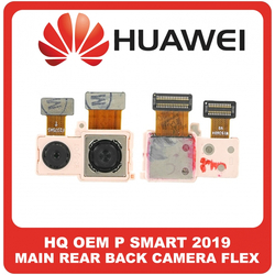 HQ OEM &Sigma;&upsilon;&mu;&beta;&alpha;&tau;ό &Gamma;&iota;&alpha; Huawei P Smart 2019 (POT-LX1, POT-LX1AF, POT-LX2J) Main Rear Back Camera Module Flex &Pi;ί&sigma;&omega; &Kappa;&epsilon;&nu;&tau;&rho;&iota;&kappa;ή &Kappa;ά&mu;&epsilon;&rho;&alpha; 13 MP, f/1.8, PDAF + 2 MP, (depth) (Grade AAA+++)