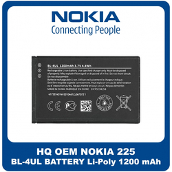 HQ OEM &Sigma;&upsilon;&mu;&beta;&alpha;&tau;ό &Gamma;&iota;&alpha; Nokia 225 (TA-1321, TA-1296, TA-1279, TA-1276, TA-1282) BL-4UL Battery &Mu;&pi;&alpha;&tau;&alpha;&rho;ί&alpha; Li-Poly 1200 mAh Bulk (Grade AAA+++)