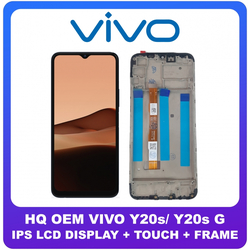 HQ OEM &Sigma;&upsilon;&mu;&beta;&alpha;&tau;ό &Gamma;&iota;&alpha; Vivo Y20s, Vivo Y20s G (V2038), IPS LCD Display Screen Assembly &Omicron;&theta;ό&nu;&eta; + Touch Screen Digitizer &Mu;&eta;&chi;&alpha;&nu;&iota;&sigma;&mu;ό&sigmaf; &Alpha;&phi;ή&sigmaf; + Frame Bezel &Pi;&lambda;&alpha;ί&sigma;&iota;&omicron; &Sigma;&alpha;&sigma;ί Black &Mu;&alpha;ύ&rho;&omicron; (Grade AAA+++)