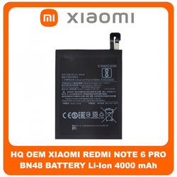 HQ OEM &Sigma;&upsilon;&mu;&beta;&alpha;&tau;ό &Gamma;&iota;&alpha; Xiaomi Redmi Note 6 Pro (M1806E7TG, M1806E7TH, M1806E7T) Battery &Mu;&pi;&alpha;&tau;&alpha;&rho;ί&alpha; Li-Ion 4000 mAh BN48 Bulk (Grade AAA+++)
