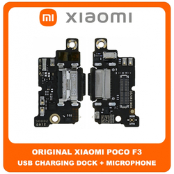 &Gamma;&nu;ή&sigma;&iota;&alpha; Original Xiaomi Poco F3 (M2012K11AG), USB Type-C Charging Dock Connector Flex Sub Board, &Kappa;&alpha;&lambda;&omega;&delta;&iota;&omicron;&tau;&alpha;&iota;&nu;ί&alpha; &Upsilon;&pi;ό &Pi;&lambda;&alpha;&kappa;έ&tau;&alpha; &Phi;ό&rho;&tau;&iota;&sigma;&eta;&sigmaf; + Microphone &Mu;&iota;&kappa;&rho;ό&phi;&omega;&nu;&omicron; 560001K11A00 (Service Pack By Xiaomi)