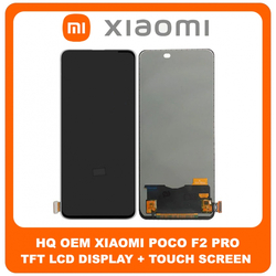 HQ OEM &Sigma;&upsilon;&mu;&beta;&alpha;&tau;ό &Gamma;&iota;&alpha; Xiaomi Poco F2 Pro (M2004J11G) TFT LCD Display Screen Assembly &Omicron;&theta;ό&nu;&eta; + Touch Screen Digitizer &Mu;&eta;&chi;&alpha;&nu;&iota;&sigma;&mu;ό&sigmaf; &Alpha;&phi;ή&sigmaf; Black &Mu;&alpha;ύ&rho;&omicron; (Grade AAA+++)