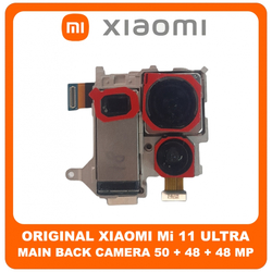 &Gamma;&nu;ή&sigma;&iota;&alpha; Original Xiaomi Mi 11 Ultra, Mi 11Ultra (M2102K1G, M2102K1C)  Main Rear Back Camera Module Flex &Pi;ί&sigma;&omega; &Kappa;&epsilon;&nu;&tau;&rho;&iota;&kappa;ή &Kappa;ά&mu;&epsilon;&rho;&alpha; 50MP + 48MP + 48MP 56000900K100 (Service Pack By Xiaomi)