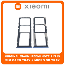 &Gamma;&nu;ή&sigma;&iota;&alpha; Original Xiaomi Redmi Note 11 (2201117TG, 2201117TI), Redmi Note 11S (2201117SG, 2201117SI) SIM Card Tray + Micro SD Tray Slot &Upsilon;&pi;&omicron;&delta;&omicron;&chi;έ&alpha;&sigmaf; &Beta;ά&sigma;&eta; &Theta;ή&kappa;&eta; &Kappa;ά&rho;&tau;&alpha;&sigmaf; SIM Twilight Blue &Mu;&pi;&lambda;&epsilon; (Service Pack By Xiaomi)