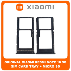 &Gamma;&nu;ή&sigma;&iota;&alpha; Original Xiaomi Redmi Note 10 5G, Redmi Note10 5G (M2103K19G, M2103K19C) SIM Card Tray + Micro SD Tray Slot &Upsilon;&pi;&omicron;&delta;&omicron;&chi;έ&alpha;&sigmaf; &Beta;ά&sigma;&eta; &Theta;ή&kappa;&eta; &Kappa;ά&rho;&tau;&alpha;&sigmaf; SIM Graphite Gray &Mu;&alpha;ύ&rho;&omicron; 482000008X9X (Service Pack By Xiaomi)