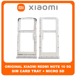 &Gamma;&nu;ή&sigma;&iota;&alpha; Original Xiaomi Redmi Note 10 5G, Redmi Note10 5G (M2103K19G, M2103K19C) SIM Card Tray + Micro SD Tray Slot &Upsilon;&pi;&omicron;&delta;&omicron;&chi;έ&alpha;&sigmaf; &Beta;ά&sigma;&eta; &Theta;ή&kappa;&eta; &Kappa;ά&rho;&tau;&alpha;&sigmaf; SIM Chrome Silver &Alpha;&sigma;&eta;&mu;ί 482000009L9X​ (Service Pack By Xiaomi)