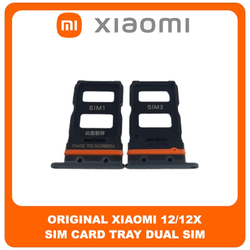 &Gamma;&nu;ή&sigma;&iota;&alpha; Original Xiaomi 12 (2201123G, 2201123C), Xiaomi12X (2112123AC, 2112123AG) Sim Card Tray Dual Sim &Upsilon;&pi;&omicron;&delta;&omicron;&chi;έ&alpha;&sigmaf; &Theta;ή&kappa;&eta;&sigmaf; &Kappa;ά&rho;&tau;&alpha;&sigmaf; Sim Gray &Mu;&alpha;ύ&rho;&omicron; (Service Pack By Xiaomi)