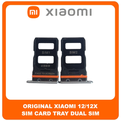 &Gamma;&nu;ή&sigma;&iota;&alpha; Original Xiaomi 12 (2201123G, 2201123C), Xiaomi12X (2112123AC, 2112123AG) Sim Card Tray Dual Sim &Upsilon;&pi;&omicron;&delta;&omicron;&chi;έ&alpha;&sigmaf; &Theta;ή&kappa;&eta;&sigmaf; &Kappa;ά&rho;&tau;&alpha;&sigmaf; Sim Blue &Mu;&pi;&lambda;&epsilon;​ (Service Pack By Xiaomi)